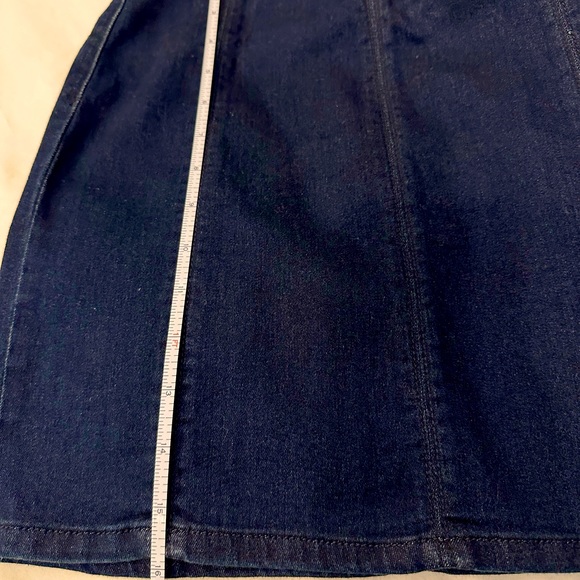 NWT ✨ Free People Femme Fatal dark indigo denim mini skirt - Picture 12 of 14